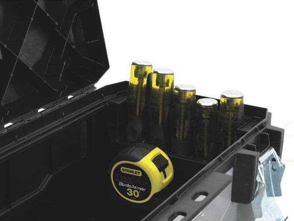 Stanley 1-95-617, Verktøy boks, Metall, Plast, Sort, Grå, 36,6 l, 28 kg, 666 mm