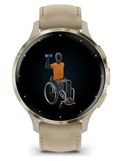 Garmin Venu 3S smartklokke 1,2" AMOLED 41 mm, sand (010-02785-55)