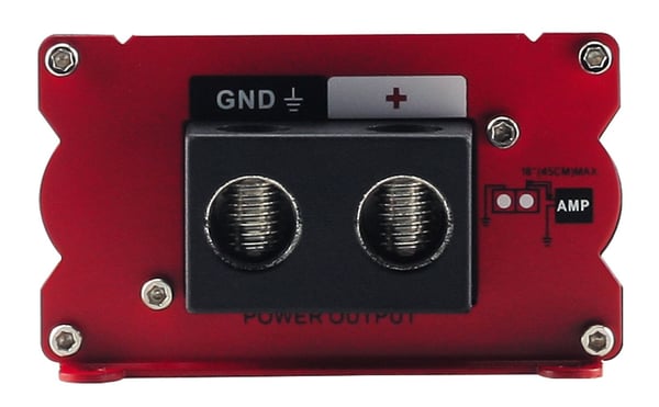 Renegade RX1800 PowerCap-kondensator 18000 µF, svart/rød