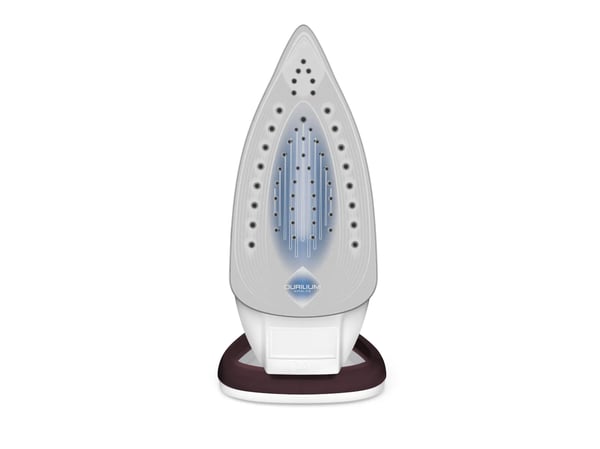 Tefal EasyGliss Plus FV5714, Kuiva- & höyrysilitysrauta, Durilium-pohjalevy, 2 m, 190 g/min, Bordeaux, Valkoinen, 45 g/min