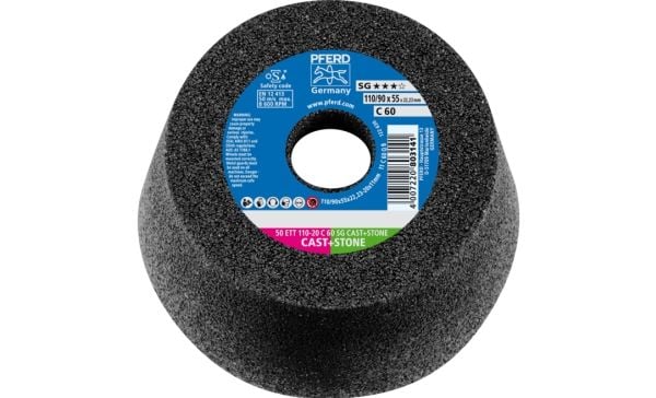 PFERD 50 ETT 110-20 C 60 SG CAST+STONE, valurauta, PFERD, 2,22 cm, 8600 RPM, 2 kpl