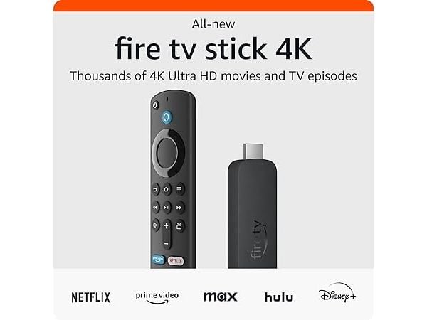 Amazon Fire TV Stick 4K, 4K Ultra HD, Fire OS, 3840 x 2160 piksler, 720p, 1080p, 2160p, 1,7 GHz, 60 fps