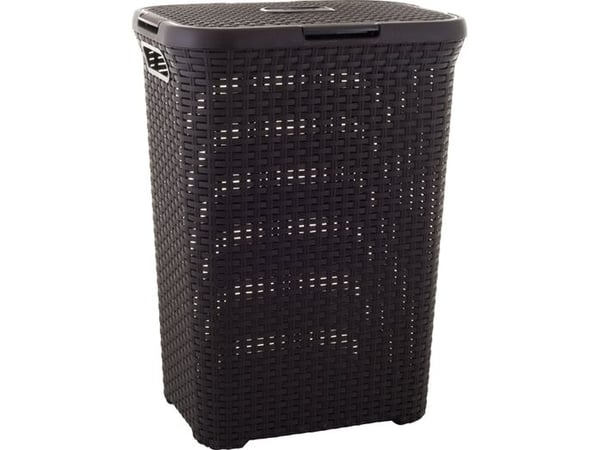 Curver Style 144873 vasketøjskurv 60 L Firkant Rattan Brun