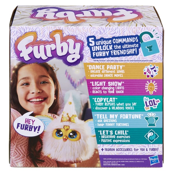 Hasbro Furby interaktivt kosedyr, Gold Glam, fra 6 år