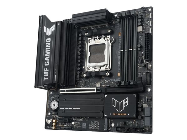 ASUS TUF GAMING B850M-PLUS II - Moderkort - micro ATX - Socket AM5 - AMD B850 Chipuppsättning - USB-C 3.2 Gen 2x2, USB-C 3.2 Gen2, USB 3.2 Gen 2, U...