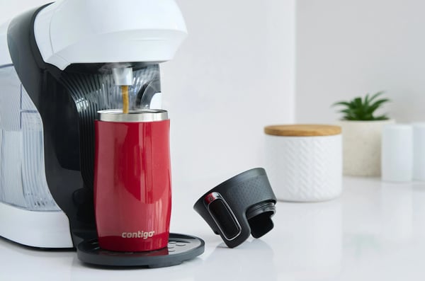 Contigo West Loop Mini lämpömuki 300ml - punainen metallinen