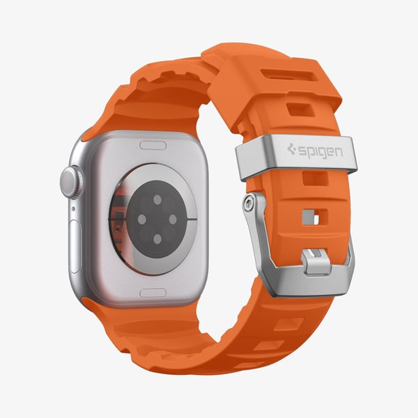 Spigen WBS2, Band, Smartwatch, Orange, Apple, Apple Watch 10/11 (46mm), Silikon