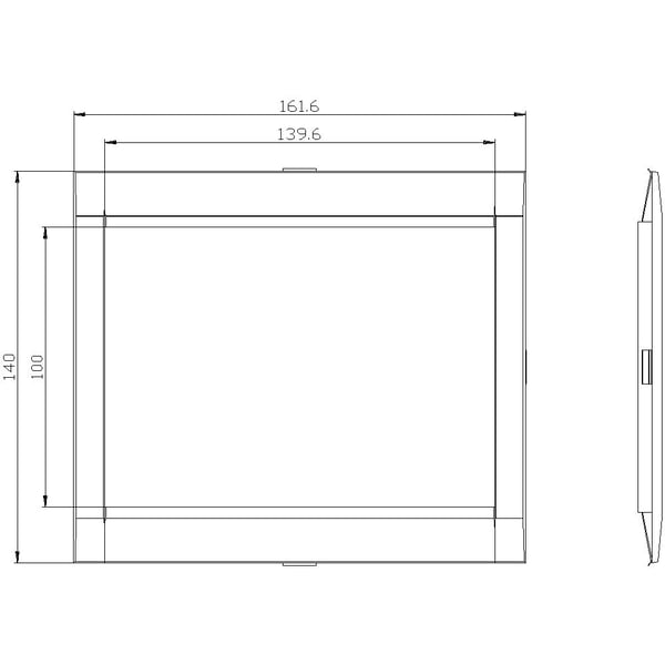 Siemens 3VA9164-0SB20 effektkontakt-tilbehør, 1 stk (B x H) 139,6 mm x 100,8 mm