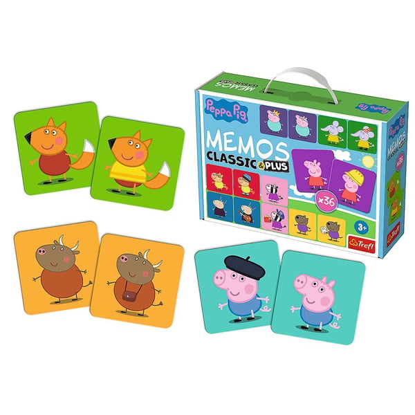 Peppa Pig Memos Classic & Plus, Lautapelin lisäosa, Memory, 3 vuosi/vuosia