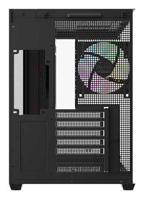 Thermaltake View 380 WS ARGB PC-kabinett ATX, svart/tre, herdet glass x2