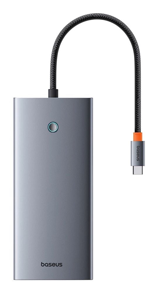 Baseus Hub 13in1 Baseus PortalJoy USB-C HDMI+DP+VGA+C+USB+PD+RJ45+SD/TF+3,5 mm (harmaa)