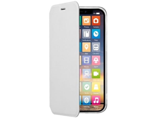 Screenor Clever, Plånbok, Samsung, GALAXY A12, 16,5 cm (6.5"), Vit