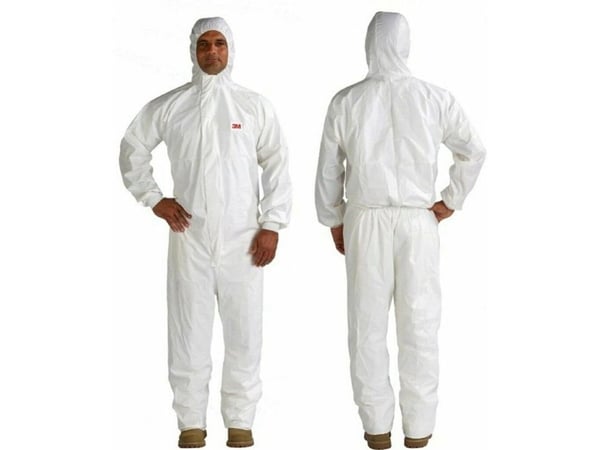 3M 4545L skyddsdräkt 4545 storlek L vit
