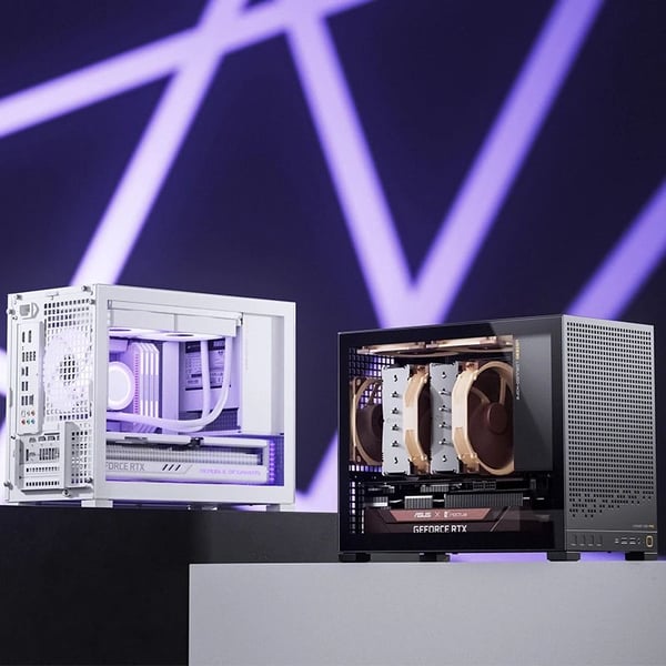 Jonsbo D32 PRO PC-kabinett, mATX, herdet glass, svart