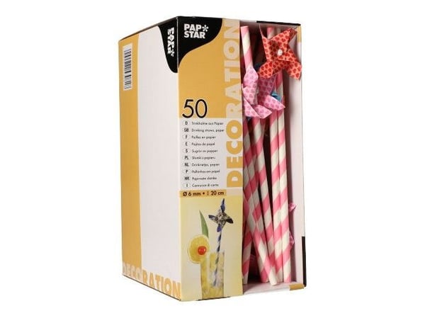 Papstar 87781, Valikoidut värit, Paperi, 20 cm, 6 mm, 50 kpl