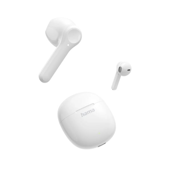 Hama Action One, True Wireless Stereo (TWS), Samtaler/musikk, 20 - 20000 Hz, 34 g, Hodesett, Hvit