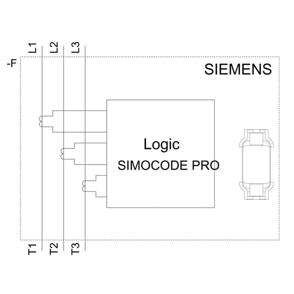 Siemens 3UF71001AA000 3UF7100-1AA00-0 PLC-strømregistrereringsmodul 690 V/AC PLC-strømregistreringsmodul 690 V/AC