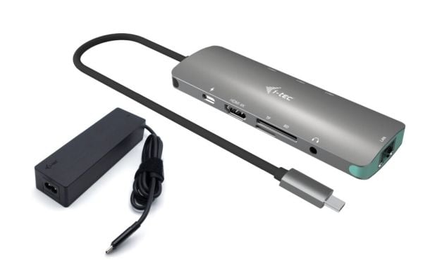 i-Tec Nano Dock - Dokkingstasjon - USB-C / USB4 / Thunderbolt 3 / Thunderbolt 4 - HDMI - 1GbE - 100 watt - Europa