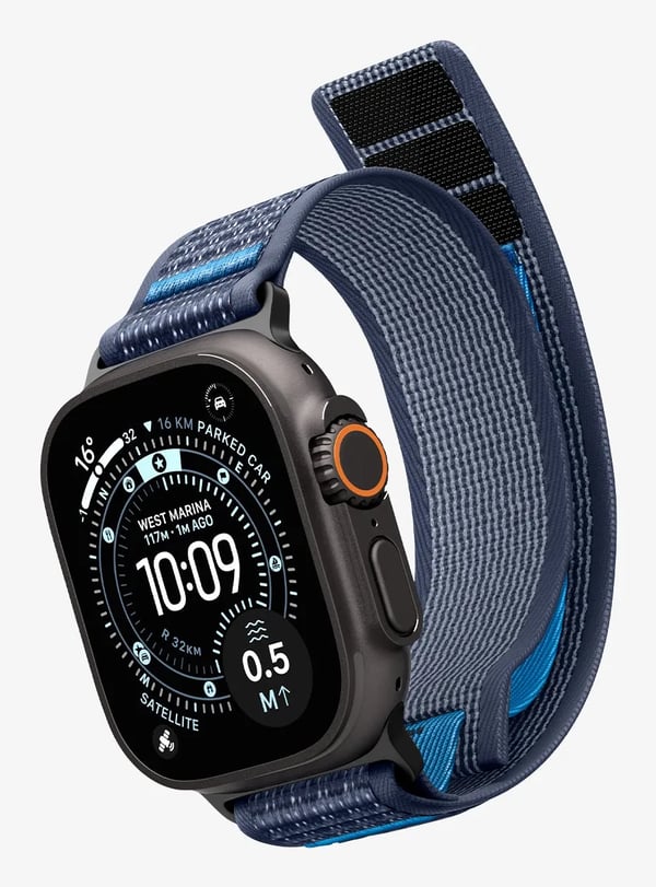 Spigen Athlex Air 2, Yhtye, Älykello, Laivasto, Apple, Apple - Apple Watch Ultra 3 (49mm), Apple - Apple Watch Ultra 2 (49mm), Apple - Apple Watch ...