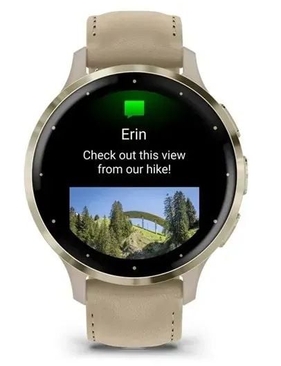Garmin Venu 3S smartklokke 1,2" AMOLED 41 mm, sand (010-02785-55)