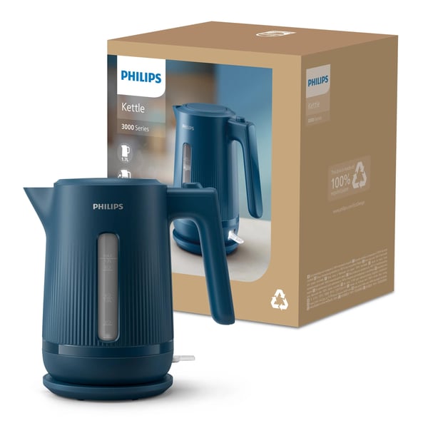 Philips Series 3000 HD9411 - Vattenkokare - 1.7 liter - 2.2 kW
