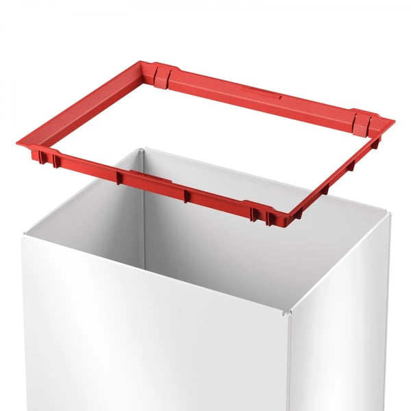 Hailo jäteastia Big-Box Swing L, 35 litraa, valkoinen Suurikokoinen jäteastia, teräslevyä ja muovia, automaattinen - 1 kpl (0840-131)