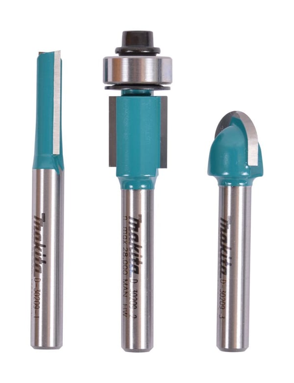 Makita - Jyrsinkärjen setti - 3 kpl - Makita DRT50Z:hen