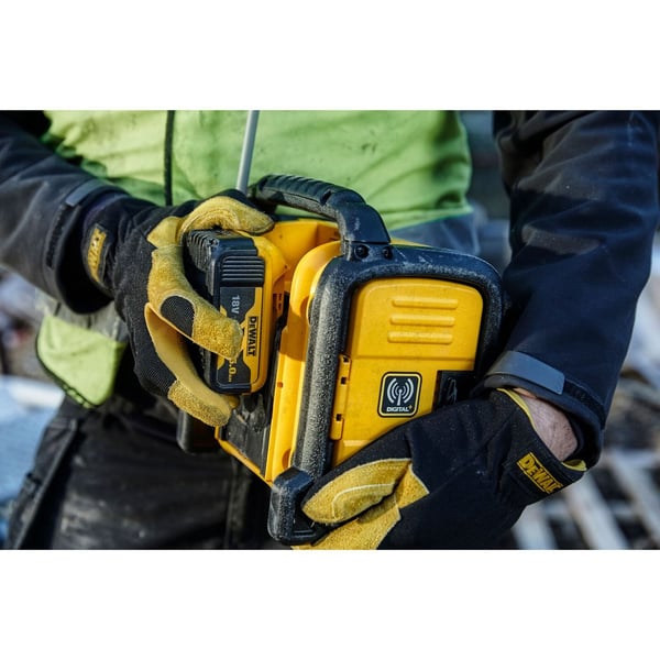 DeWalt DCR020-QW työmaaradio DAB+ FM, musta/keltainen