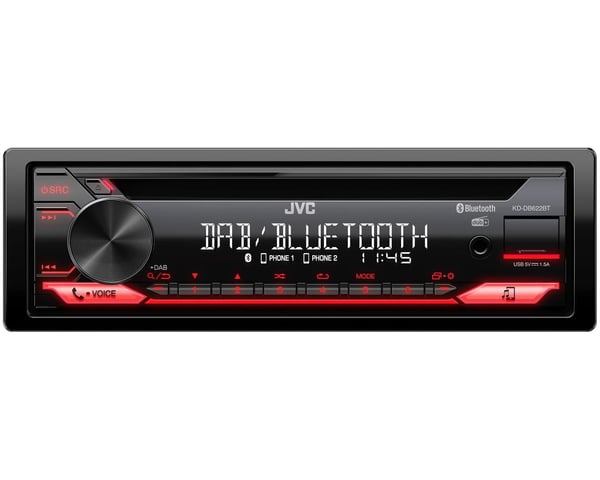 JVC KD-DB622BT CD-bilstereo 1 DIN 50 W x 4 DAB+ Bluetooth