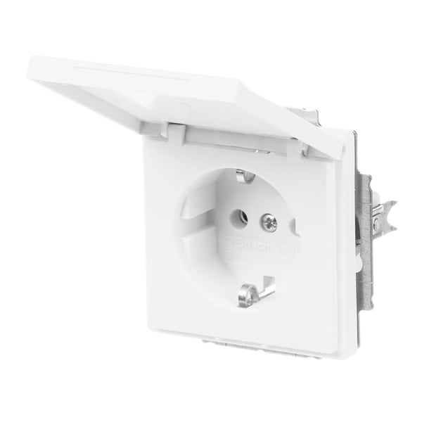 ABB 20 EUK-884, Tyyppi F, 2P+PE, Valkoinen, Termoplastinen, Muovi, IP20, 250 V