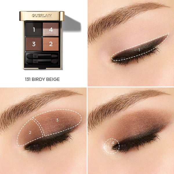 GUERLAIN OMBRES G EYESHADOW PALETTE BIRDY BEIGE 131 4x1,5g