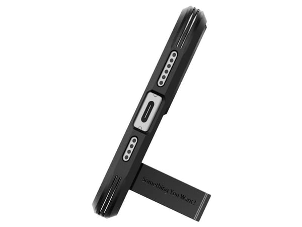 Spigen ACS06811, Suojus, Apple, iPhone 15, 15,5 cm (6.1"), Musta