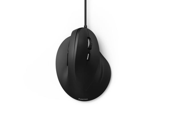 Hama EMC-500, Oikeakätinen, Optinen, USB A-tyyppi, 1800 DPI, Musta