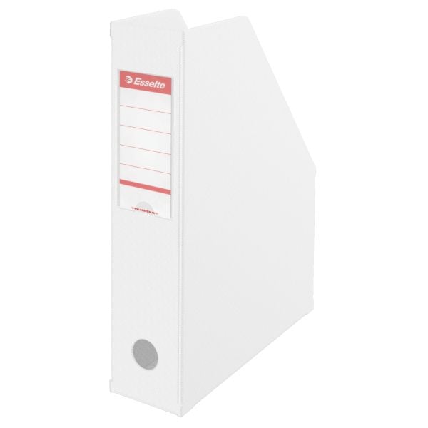 Tidsskriftsamler A4 Esselte Vivida hvid PVC 70mm - (10 stk.)