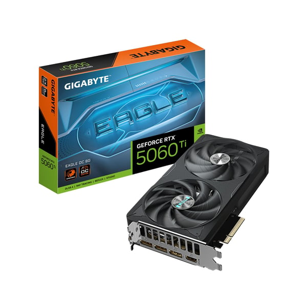 Gigabyte GeForce RTX 5060 Ti EAGLE OC 8G - OC Edition - grafikkort - GeForce RTX 5060 Ti - 8 GB GDDR7 - 3 x DisplayPort, HDMI