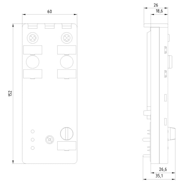 Siemens 3RK2207-1BQ50-0AA3 PLC I/O-moduuli