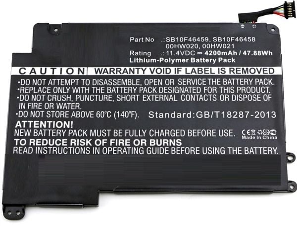 CoreParts - Batteri til bærbar PC - litiumpolymer - 4200 mAh - 47.9 Wh - svart - for Lenovo ThinkPad Yoga 460 20EL, 20EM