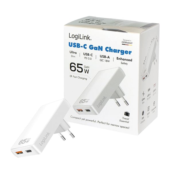 LogiLink PA0368, Innendørs, AC, 20 V, Hvit