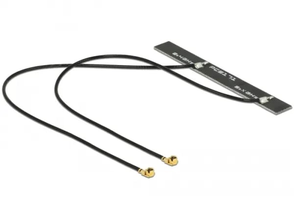 DeLOCK WLAN 802.11 ac/a/h/b/g/n Twin - Antenni - PCB - Wi-Fi - 5 dBi - sisäinen