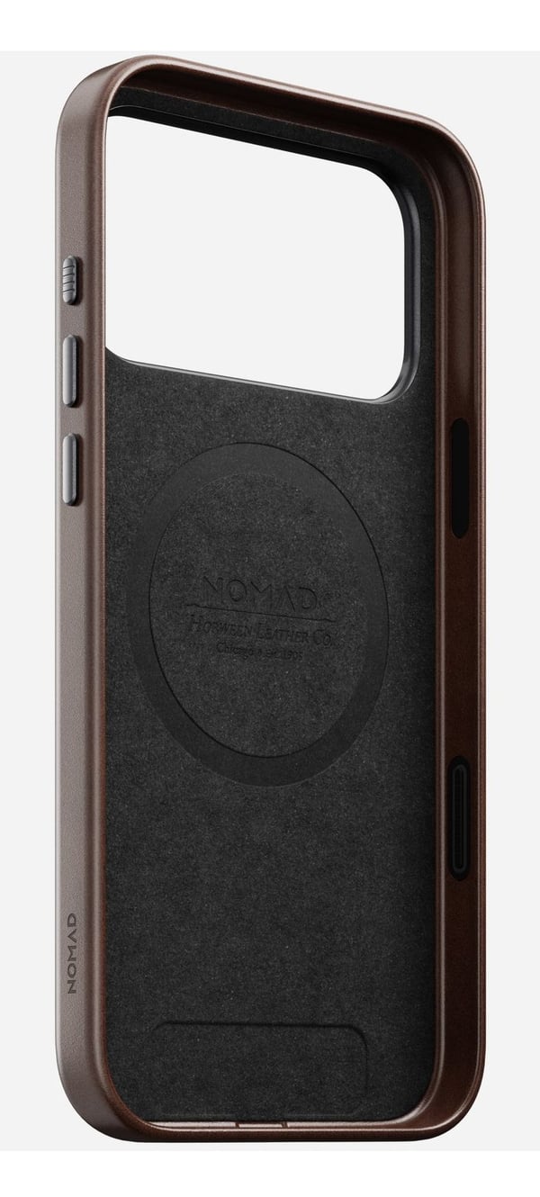 Nomad Traditional Leather Case, Suojus, Apple, iPhone 17 Pro Max, 17,5 cm (6.9"), Ruskea