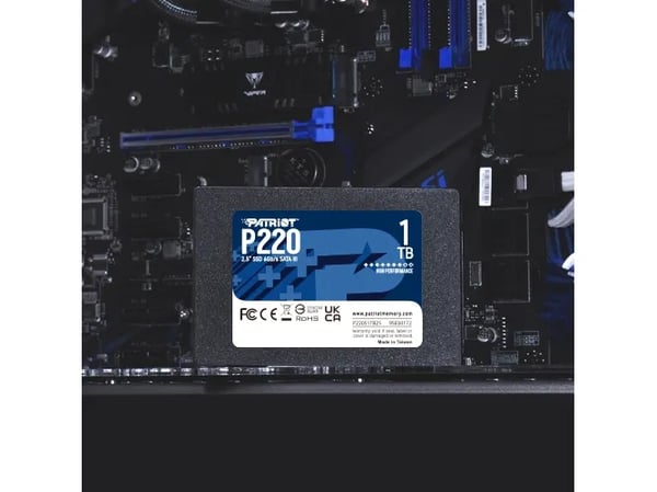 Patriot P220 - SSD - 1 TB - inbyggd - 2.5" - SATA 3Gb/s