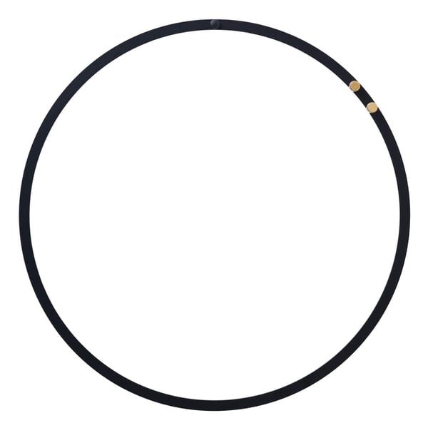 Dekorationsring magnetisk i sort metal Ø35 cm sort