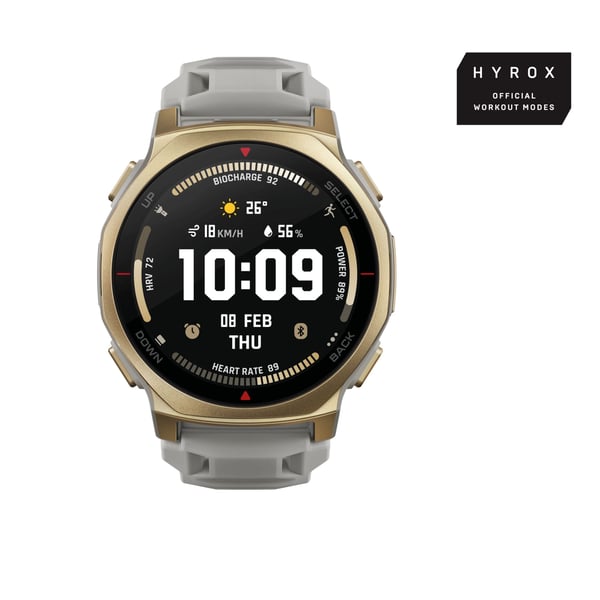 Amazfit T-Rex 3 Pro W2548GL2N älykello 44 mm AMOLED 1.32" 16 GB, Arctic Gold