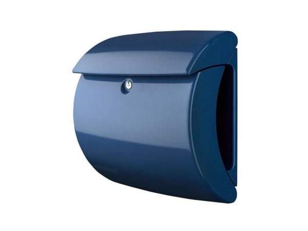 BURG-WÄCHTER PIANO 886 Marine Blue, Seinäänkiinnitettävä postilaatikko, Muovi, Sininen, Vaaka, Avain, Yläreuna