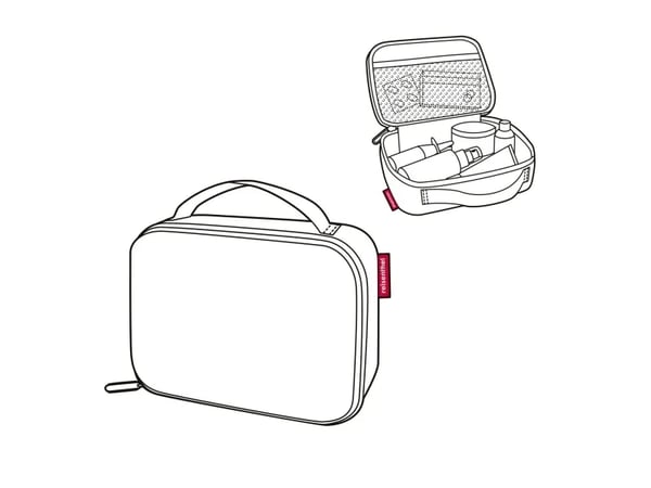 Reisenthel Thermocase Black, 1,5 l, Sort, alumiini, polyesteri, alumiinikalvo, 200 mm, 65 mm