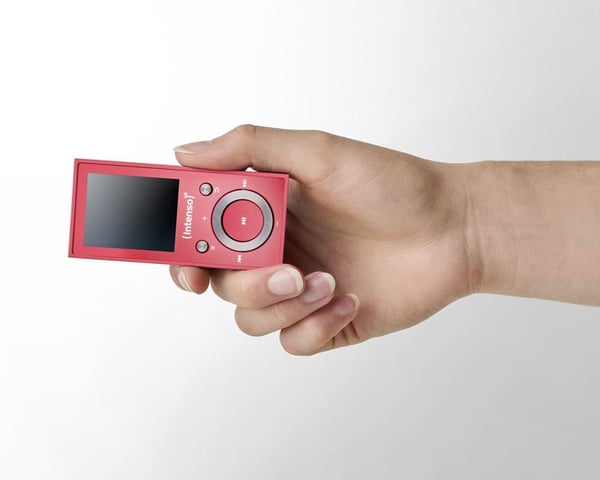 Intenso Video Scooter BT, MP3-spelare, 16 GB, LCD, USB 2.0, Rosa, Hörlurar