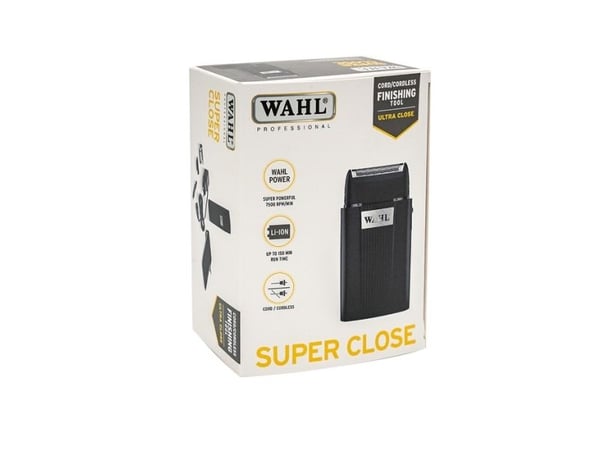 Wahl Super Close 3616-0470 parranajokone, verkkovirta/akku, musta