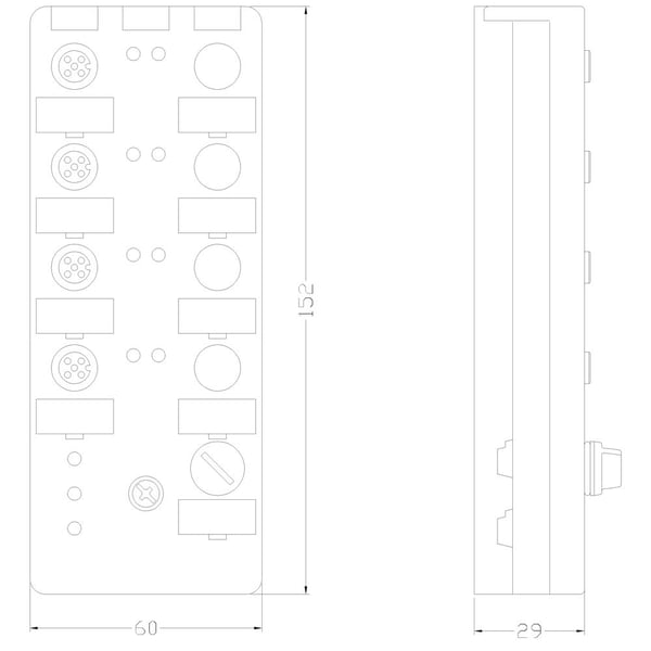 Siemens 3RK1400-1DQ01-0AA3 SPS-Kompaktmodul 24 V/DC, 1 A, 152 mm, 191 g, 175 mm, 75 mm, 45 mm