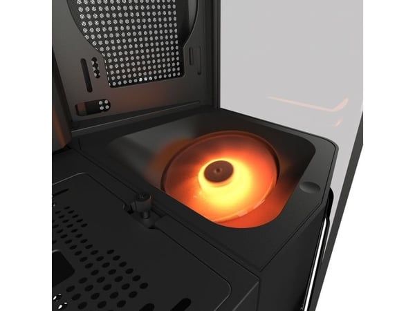 COUGAR CGR-58M6B-RGB, Midi Tower, PC, Svart, ATX, CEB, EATX, micro ATX, Mini-ITX, Metall, Plast, Härdat glas, Spela