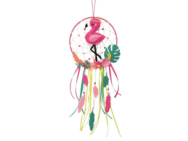 Lena Dreamcatcher Flamingo, Lasten askartelusetti, 6 vuosi/vuosia, Monivärinen
